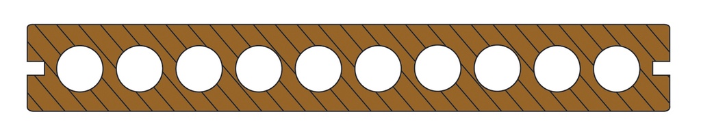 FiberDeck WPC XL 2.3x21.0cm | Teak