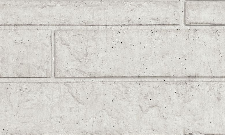 Nobifix | hout en beton | wit/grijs | dubbel | rotsmotief | icl. plaatsing