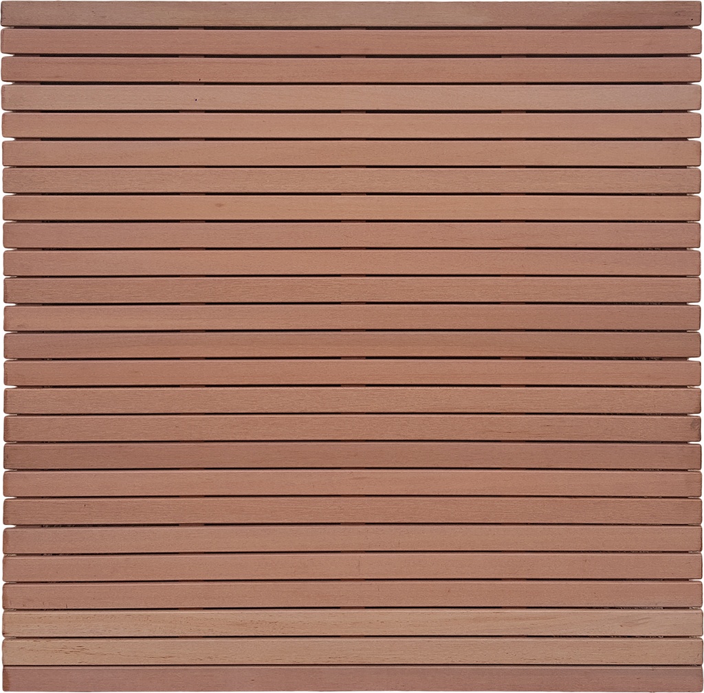 Modern tuinscherm Rhombus | 13x65mm latten | Keruing hardhout geschaafd