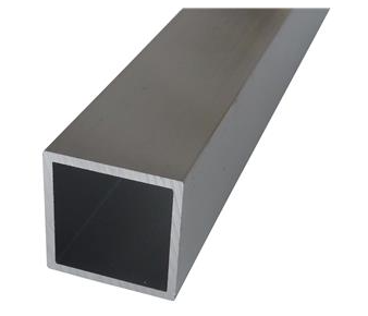 Aluminium fundatie koker onbehandeld | t.b.v. glaswanden | 100x100x4mm