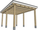Foligno Eiken veranda 500 cm breed