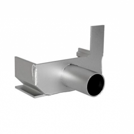Alu Side Drain | Eindstuk links incl. afvoer | Grey