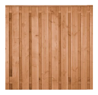 Luxe tuinscherm | 19+2 planks | geschaafd douglas