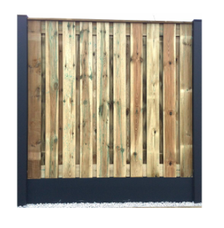 aluWoods aluminium met geïmpregneerd hout | incl. plaatsing