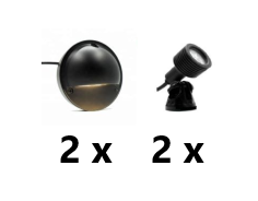 LED Sfeer set border of wand