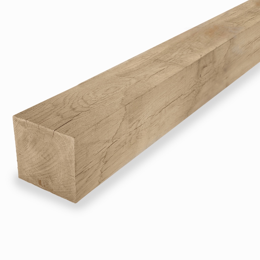 Paal eiken | 15x15cm | vers en fijnbezaagd