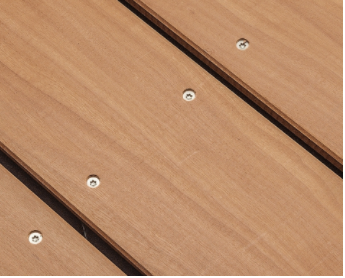 Afri-Kulu brugdekdeel 4.5x14.5cm | vlak + ribbel en geschaafd