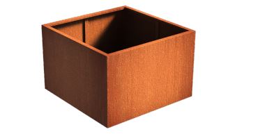 Cortenstaal bloembak vierkant