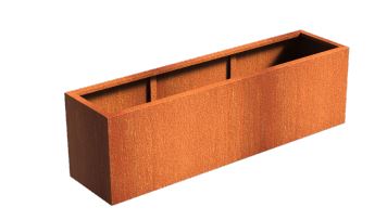 Cortenstaal bloembak rechthoek