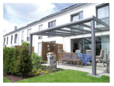 AluLine veranda 500cm breed met glazen dak