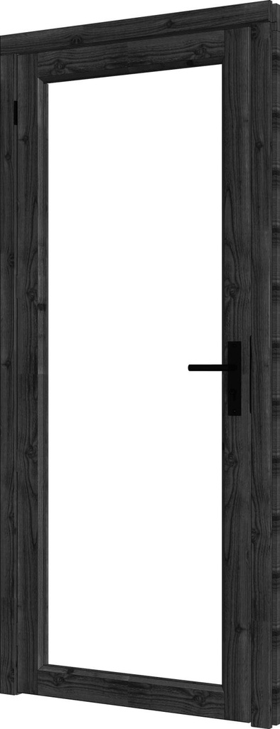 Steel Look deur enkel met kozijn Douglas | dubbel glas | incl. hang- en sluitwerk