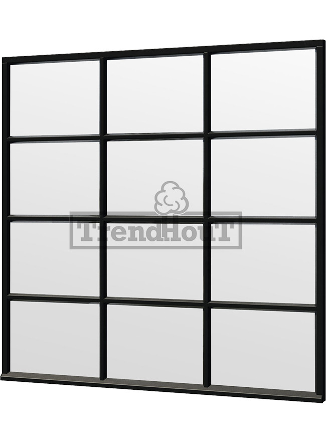 Steel Look raam | gelaagd dubbel glas | incl. bevestigingsmaterialen