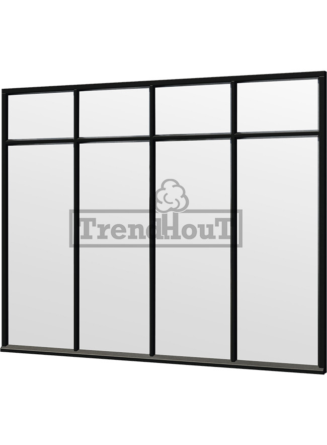 Steel Look raam | gelaagd dubbel glas | incl. bevestigingsmaterialen