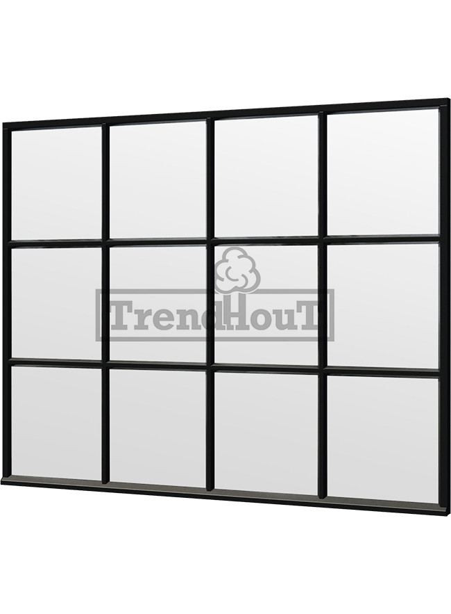 Steel Look raam | gelaagd dubbel glas | incl. bevestigingsmaterialen