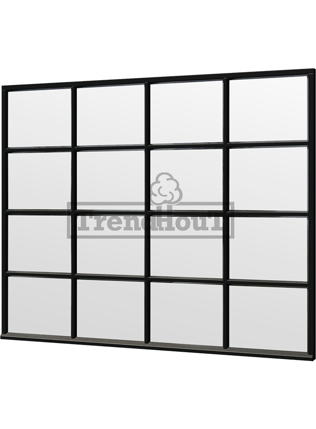 Steel Look raam | gelaagd dubbel glas | incl. bevestigingsmaterialen