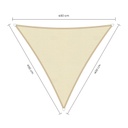 Schaduwdoek driehoek waterdicht