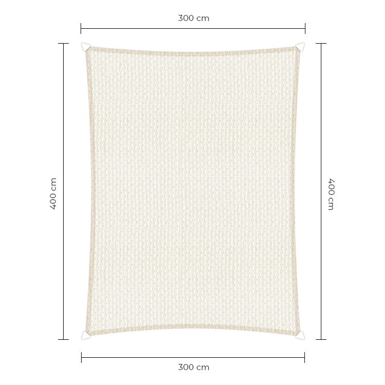 Schaduwdoek Rechthoek Waterdoorlatend