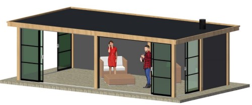 Metallook glazen schuifwanden | Breedte tot 600cm x Hoogte tot 250cm | Dubbel schuivend