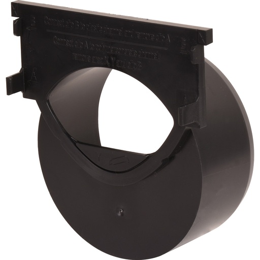 [2946] Kopplaat/zij uitloop 110mm