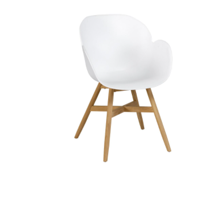 [CH107CWTFSC] Tulip Dining Stoel | Wit