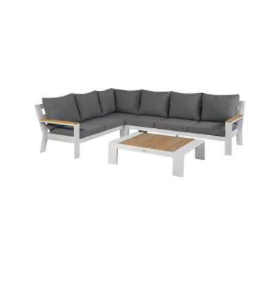 [CH1820SWLFSC] Valerie Lounge Set | Aluminium Wit