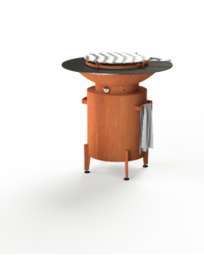 [BFC2] Grill op cilinder onderstel 1000x1000mm