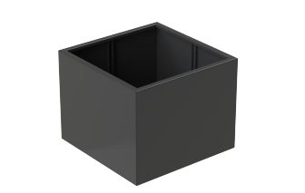 Aluminium bloembak vierkant