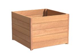 Hardhout bloembak vierkant