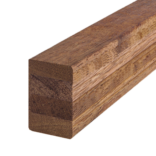 [FC.2376] Balk bangkirai hardhout | 4.2x6.8x390cm | gelamineerd en fingerjoint