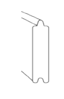 [GP.PLTGZW0281383650] Kunststof tand/groef blokhutprofiel 28x150x3910