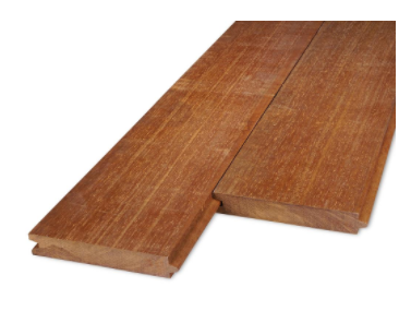 Blokhutprofiel azobé hardhout | 3.0x13.5x300cm | damwand profiel