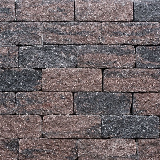 Muurblok getrommeld | 12x12x30cm