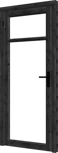 Steel Look deur enkel met kozijn Douglas | dubbel glas | incl. hang- en sluitwerk