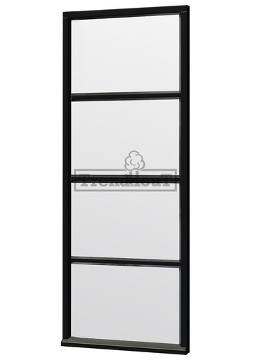 [TH. 52.1928] Steel Look raam | gelaagd dubbel glas | incl. bevestigingsmaterialen