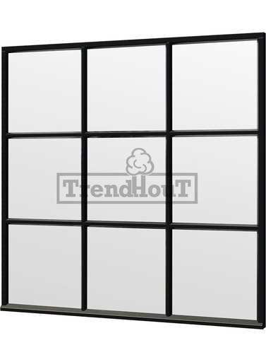 [TH. 52.0844] Steel Look raam | gelaagd dubbel glas | incl. bevestigingsmaterialen