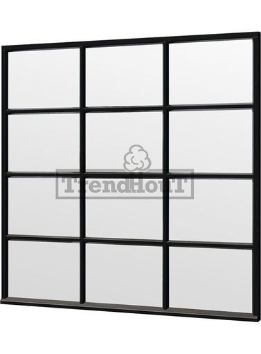 [TH. 52.0845] Steel Look raam | gelaagd dubbel glas | incl. bevestigingsmaterialen