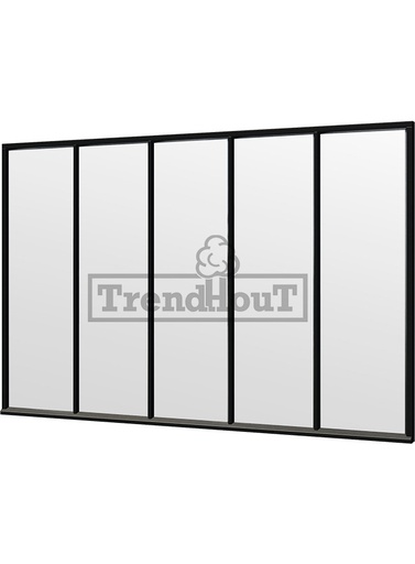 [TH. 52.0838] Steel Look raam | gelaagd dubbel glas | incl. bevestigingsmaterialen