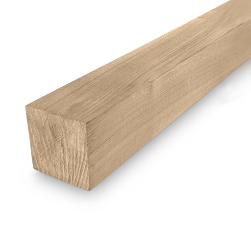 Paal eiken | 14x14cm | gedroogd en geschaafd