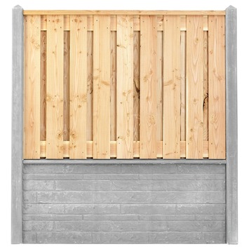 Douglas | hout en beton | wit/grijs | dubbel | rotsmotief | incl. plaatsing