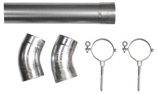 Zink hemelwaterafvoer set | onderuitloop