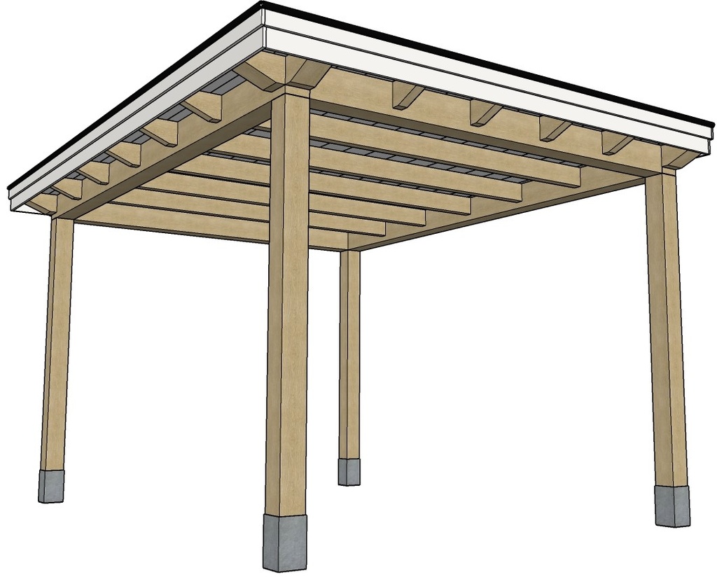 Foligno Eiken veranda 400 cm breed