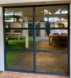 Luxe Aluminium Steellook Glaspui | Hoogte 224cm