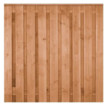 Basic tuinscherm | 17+2 planks | geschaafd douglas