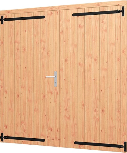 [TH.54.0016] Opgeklampte deur dubbel | onbehandeld douglas