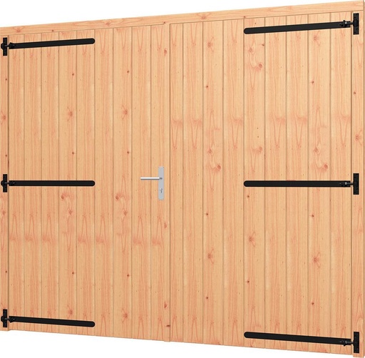 [TH.54.0030] Opgeklampte dubbele deur XL | onbehandeld douglas