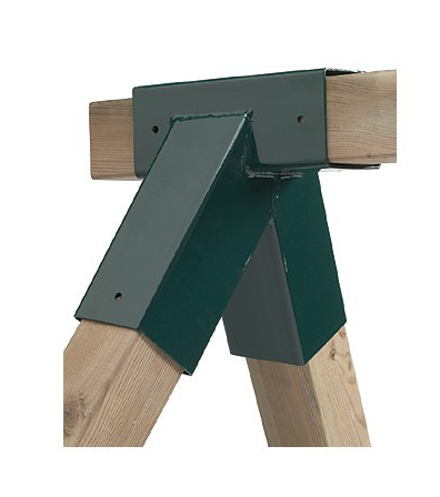 [SCH-084-GR 802586] Schommelverbinding | 92x92x92mm | groen gepoedercoat